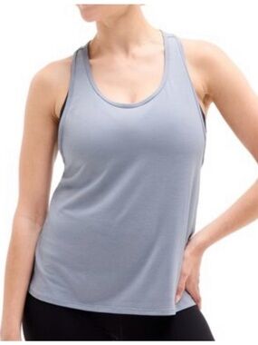 Athleta With Ease Sports Racerback Light Gray Size M